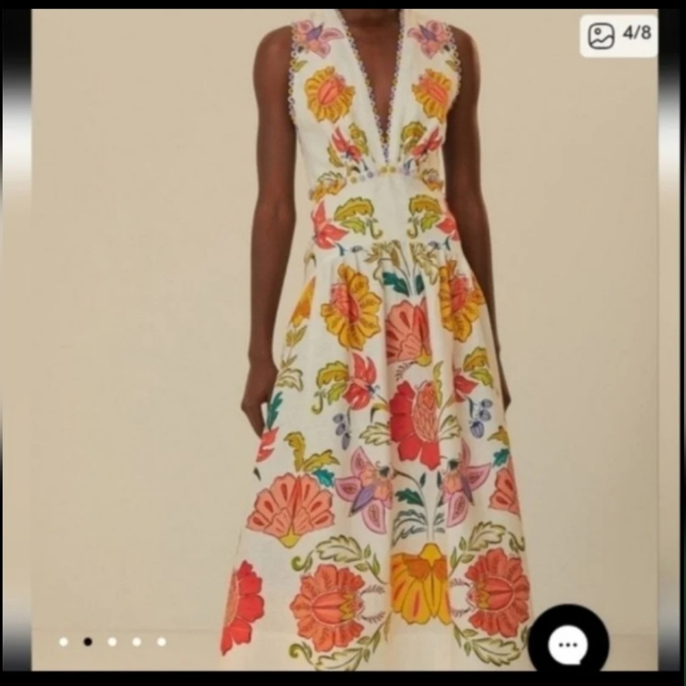 Farm Rio Floral Insects Mididress - Picture 5 of 7